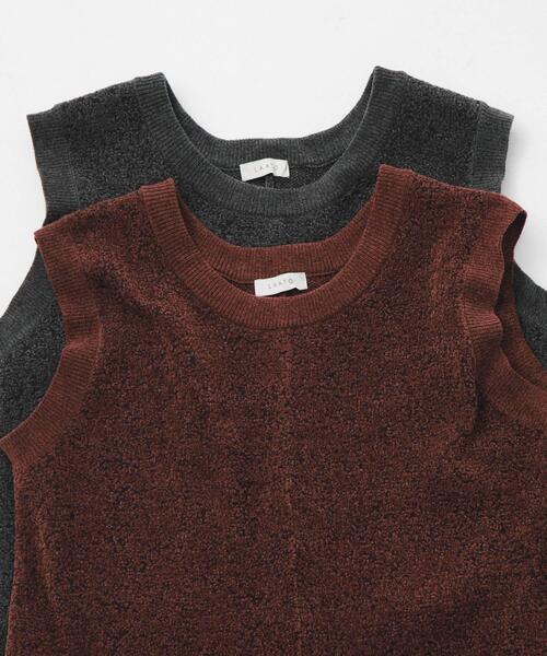 LAATO(ラート)の「jacquard all in one(サロペット/オーバーオール・レディース・ダークグレー/ライトブラウン・FREE/TALL)」の11枚目の写真