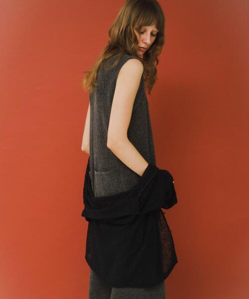 LAATO(ラート)の「jacquard all in one(サロペット/オーバーオール・レディース・ダークグレー/ライトブラウン・FREE/TALL)」の19枚目の写真