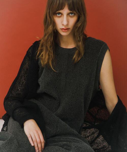 LAATO(ラート)の「jacquard all in one(サロペット/オーバーオール・レディース・ダークグレー/ライトブラウン・FREE/TALL)」の21枚目の写真