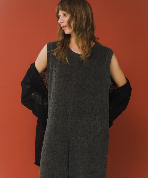 LAATO(ラート)の「jacquard all in one(サロペット/オーバーオール・レディース・ダークグレー/ライトブラウン・FREE/TALL)」の22枚目の写真