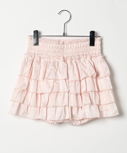 3.3 Field Trip （3.3フィールドトリップ）の「3.3 Field Trip／フリルサテンミニスカート(インパン付き)（スカート・レディース・ピンク/オフホワイト/ブラック・FREE）」の22枚目の写真