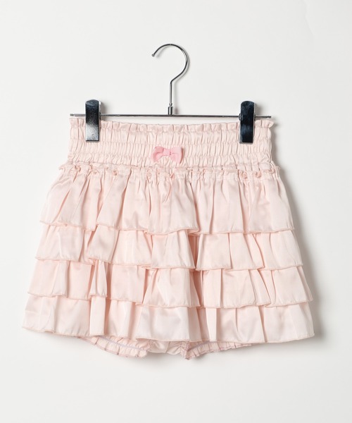 3.3 Field Trip （3.3フィールドトリップ）の「3.3 Field Trip／フリルサテンミニスカート(インパン付き)（スカート・レディース・ピンク/オフホワイト/ブラック・FREE）」の21枚目の写真