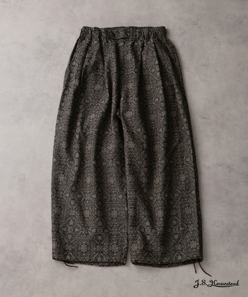 JOURNAL STANDARD J.S HOMESTEAD（ジャーナルスタンダードホームステッド）の「J.S.Homestead / アラベスク エア クルー パンツ（スラックス・メンズ・ブラック系その他/ライトグリーン/ベージュ・MEDIUM/LARGE）」の3枚目の写真