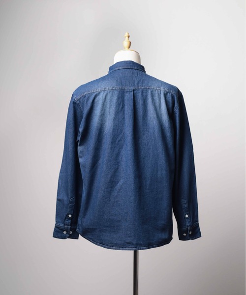 ARCHIVER(アーカイバ)の「【RES】ライトデニムシャツ(シャツ/ブラウス・レディース・ネイビー/ブルー・X-LARGE/LARGE/MEDIUM)」の6枚目の写真