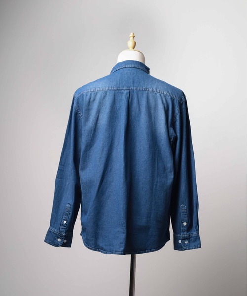 ARCHIVER(アーカイバ)の「【RES】ライトデニムシャツ(シャツ/ブラウス・レディース・ネイビー/ブルー・X-LARGE/LARGE/MEDIUM)」の10枚目の写真