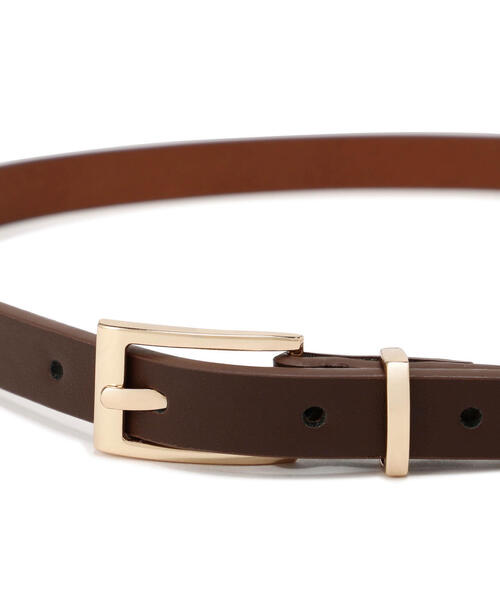 NATURAL BEAUTY BASIC（ナチュラルビューティーベーシック）の「ミニマルホールドベルト（ベルト・レディース・ブラック/ブラウン・FREE）」の3枚目の写真