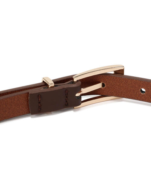 NATURAL BEAUTY BASIC（ナチュラルビューティーベーシック）の「ミニマルホールドベルト（ベルト・レディース・ブラック/ブラウン・FREE）」の6枚目の写真