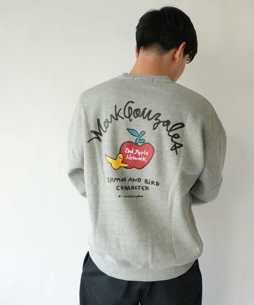 RiNc (リンク)の「【 MARK GONZALES 】 アップル&エンジェル メッセージロゴ スウェット(スウェット・メンズ・ホワイト/杢グレー/ブラック・L/M/XL)」の9枚目の写真