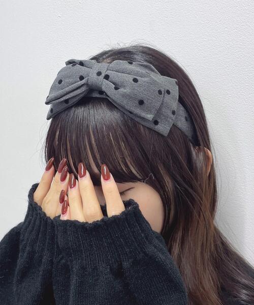 WEGO（ウィゴー）の「WEGO/リボンドットカチューシャ（カチューシャ・レディース・その他2/その他1・FREE）」の2枚目の写真