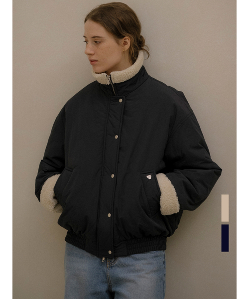 KNOWNBETTER（ノウンベター）の「Dumble high-neck puffer jacket [KNFW05JP09]_[2color]（その他アウター・レディース・ネイビー/Beige・FREE）」の3枚目の写真