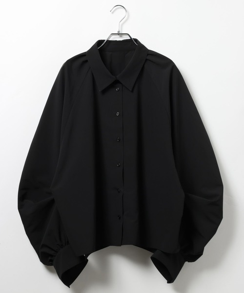 HEREIAM（ヘレイアム）の「【HEREIAM】ギャザーギャザーブラウス（シャツ/ブラウス・レディース・ライトブルー/ブラック/オフホワイト・FREE）」の2枚目の写真