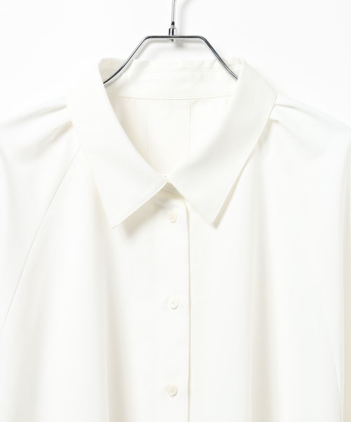 HEREIAM（ヘレイアム）の「【HEREIAM】ギャザーギャザーブラウス（シャツ/ブラウス・レディース・ライトブルー/ブラック/オフホワイト・FREE）」の5枚目の写真