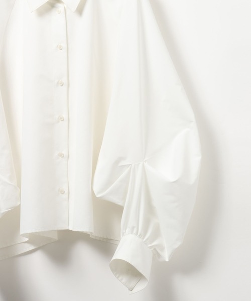 HEREIAM（ヘレイアム）の「【HEREIAM】ギャザーギャザーブラウス（シャツ/ブラウス・レディース・ライトブルー/ブラック/オフホワイト・FREE）」の6枚目の写真