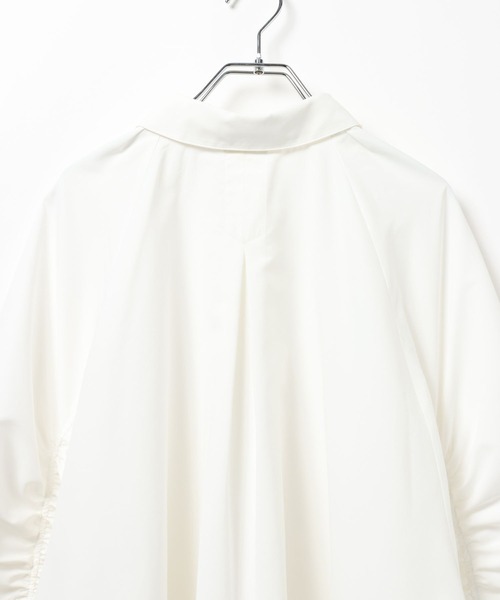 HEREIAM（ヘレイアム）の「【HEREIAM】ギャザーギャザーブラウス（シャツ/ブラウス・レディース・ライトブルー/ブラック/オフホワイト・FREE）」の8枚目の写真
