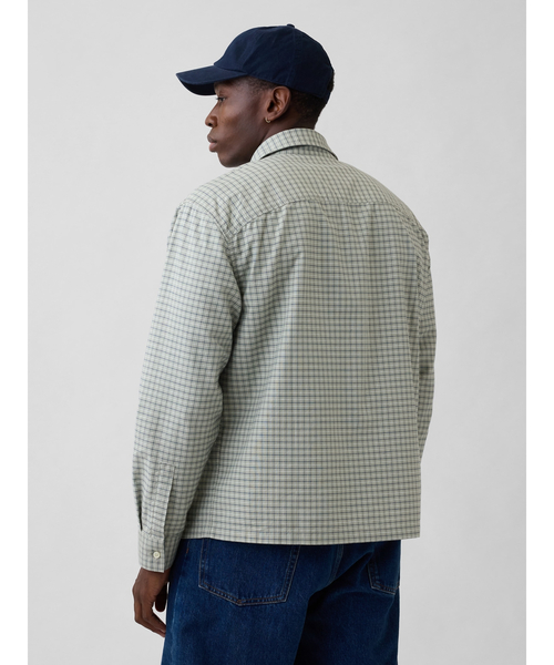 GAP（ギャップ）の「ボクシーフィット オックスフォードシャツ（シャツ/ブラウス・メンズ・ブラウン/ブルー/オリーブ・S/M/L/XL/XS）」の7枚目の写真