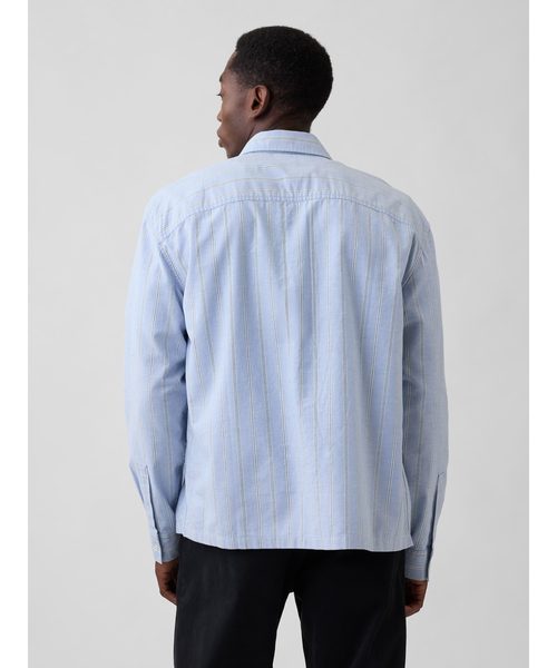GAP（ギャップ）の「ボクシーフィット オックスフォードシャツ（シャツ/ブラウス・メンズ・ブラウン/ブルー/オリーブ・S/M/L/XL/XS）」の8枚目の写真