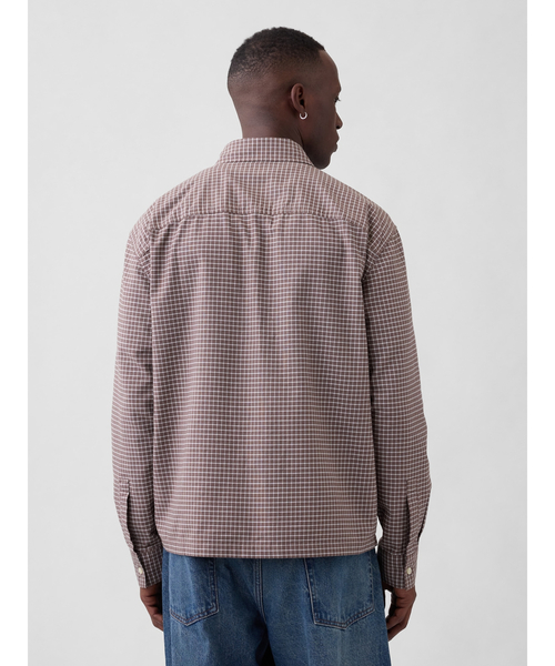 GAP（ギャップ）の「ボクシーフィット オックスフォードシャツ（シャツ/ブラウス・メンズ・ブラウン/ブルー/オリーブ・S/M/L/XL/XS）」の9枚目の写真