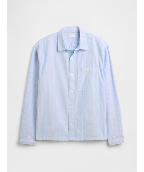 GAP（ギャップ）の「ボクシーフィット オックスフォードシャツ（シャツ/ブラウス・メンズ・ブラウン/ブルー/オリーブ・S/M/L/XL/XS）」の11枚目の写真