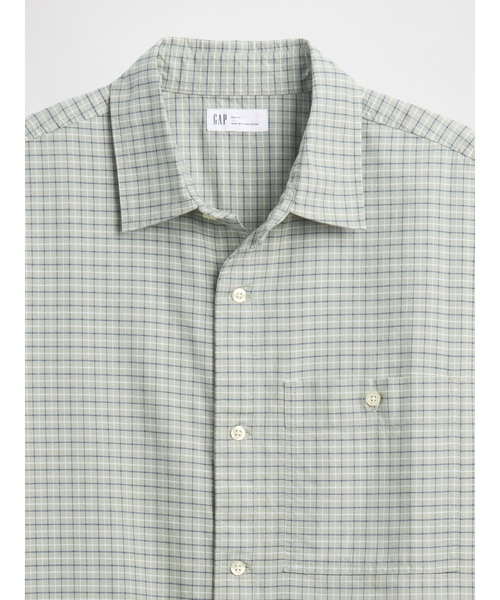 GAP（ギャップ）の「ボクシーフィット オックスフォードシャツ（シャツ/ブラウス・メンズ・ブラウン/ブルー/オリーブ・S/M/L/XL/XS）」の4枚目の写真