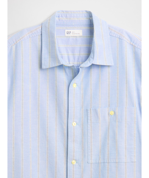 GAP（ギャップ）の「ボクシーフィット オックスフォードシャツ（シャツ/ブラウス・メンズ・ブラウン/ブルー/オリーブ・S/M/L/XL/XS）」の5枚目の写真