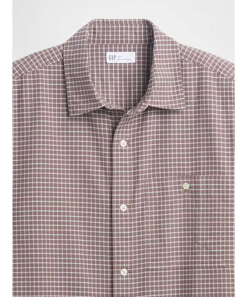 GAP（ギャップ）の「ボクシーフィット オックスフォードシャツ（シャツ/ブラウス・メンズ・ブラウン/ブルー/オリーブ・S/M/L/XL/XS）」の6枚目の写真