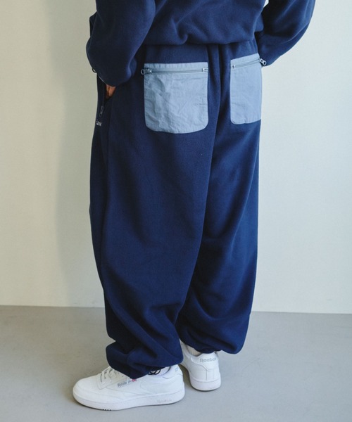 BROKEN BASE（ブロークンベース）の「ナイロン切り替えフリースパンツ（その他パンツ・メンズ・ブラック系1/ネイビー系1・SMALL/MEDIUM/LARGE）」の2枚目の写真