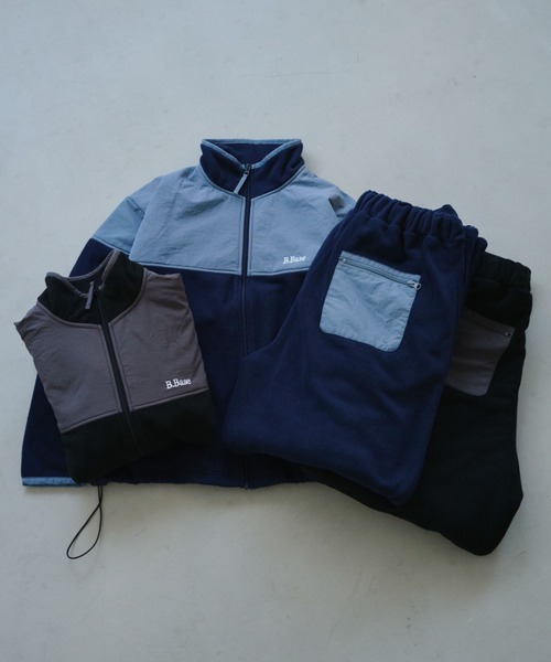 BROKEN BASE（ブロークンベース）の「ナイロン切り替えフリースパンツ（その他パンツ・メンズ・ブラック系1/ネイビー系1・SMALL/MEDIUM/LARGE）」の3枚目の写真