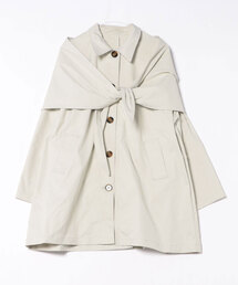 reca | スカーフ付きツイルステンカラーコート(ステンカラーコート)