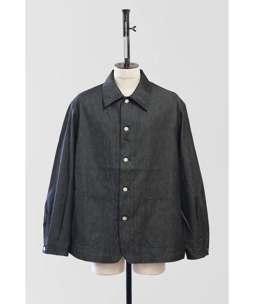 SHINYAKOZUKA（シンヤコヅカ）の「ORDINARY CITY COVERALL(ISSUE#8)（シャツ/ブラウス・メンズ・ダークインディゴブルー/ブラック・MEDIUM/SMALL）」の3枚目の写真