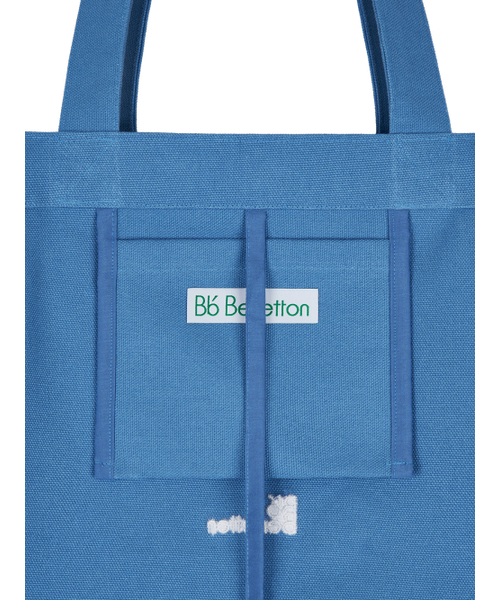Bb' BENETTON(ビーフラットベネトン)の「カラータイポエコバッグ (ブルー)(エコバッグ/サブバッグ・レディース・その他・ONE SIZE)」の4枚目の写真