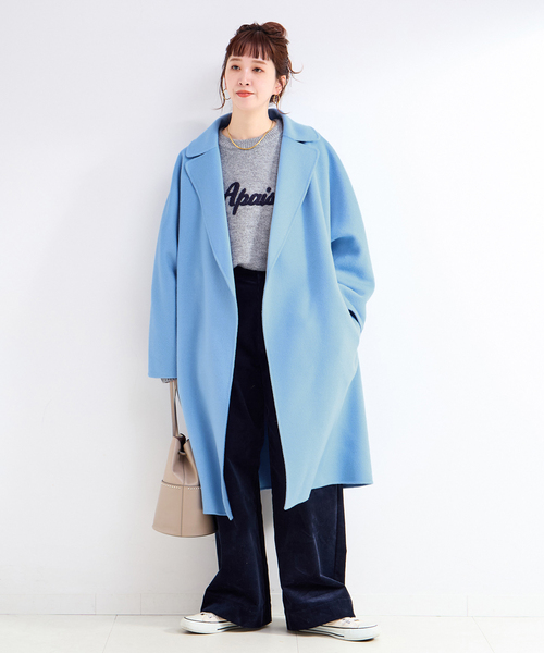 セール】ウールリバーミドル丈コート（チェスターコート）｜B.C STOCK