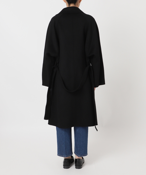 B.C STOCK（ベーセーストック）の「ウールリバーミドル丈コート（チェスターコート・レディース・ブラック/ブルー/ベージュ・FREE）」の5枚目の写真