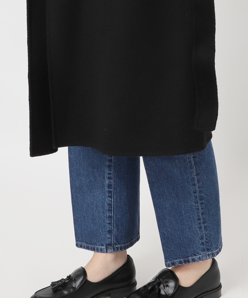 B.C STOCK（ベーセーストック）の「ウールリバーミドル丈コート（チェスターコート・レディース・ブラック/ブルー/ベージュ・FREE）」の9枚目の写真