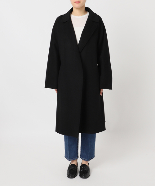 B.C STOCK（ベーセーストック）の「ウールリバーミドル丈コート（チェスターコート・レディース・ブラック/ブルー/ベージュ・FREE）」の10枚目の写真