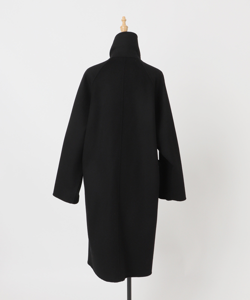 B.C STOCK（ベーセーストック）の「ウールリバーミドル丈コート（チェスターコート・レディース・ブラック/ブルー/ベージュ・FREE）」の17枚目の写真