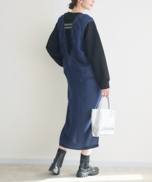 Pillini（ピリーニ）の「デニムVネックワンピース（ワンピース）」