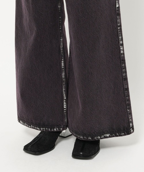 HARE（ハレ）の「ハクラインカコウデニムパンツ(HARE)（デニムパンツ・レディース・ブラック/パープル・FREE）」の22枚目の写真