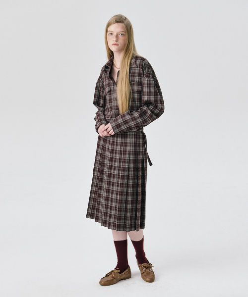 WNDERKAMMER（ブンダーカンマー）の「オーバーサイズシャツ_ブラウン（シャツ/ブラウス・レディース・その他・S/M）」の3枚目の写真