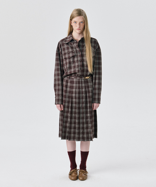 WNDERKAMMER（ブンダーカンマー）の「オーバーサイズシャツ_ブラウン（シャツ/ブラウス・レディース・その他・S/M）」の5枚目の写真