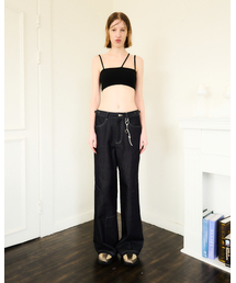 SEEN（シーン）の「PANNEL WIDE DENIM PANTS (Raw Denim))（デニムパンツ）」