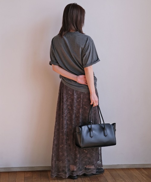 AKTE（アクテ）の「ラッセルレーススカート（スカート・レディース・チャコールグレー/ホワイト・FREE/TALL）」の21枚目の写真