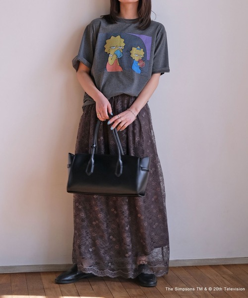 AKTE（アクテ）の「ラッセルレーススカート（スカート・レディース・チャコールグレー/ホワイト・FREE/TALL）」の22枚目の写真