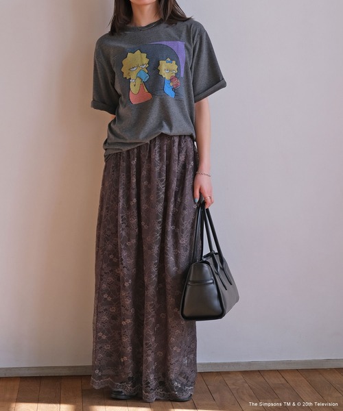 AKTE（アクテ）の「ラッセルレーススカート（スカート・レディース・チャコールグレー/ホワイト・FREE/TALL）」の15枚目の写真