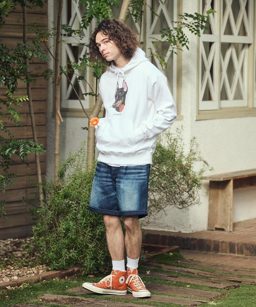 UN-FILLED(アンフィルド)の「mpa4030- REAL GERBERA DOG HOODIE パーカー(ドーベルマン)(SDUF-2603DBM)(パーカー・メンズ・グレー/ホワイト・XL/L/M)」の7枚目の写真
