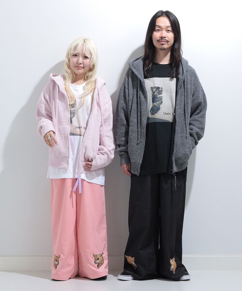 mmts(マミタス)の「ふわもこ 猫耳 ニット パーカー(パーカー・レディース・ピンク/グレー・MEDIUM/LARGE)」の18枚目の写真