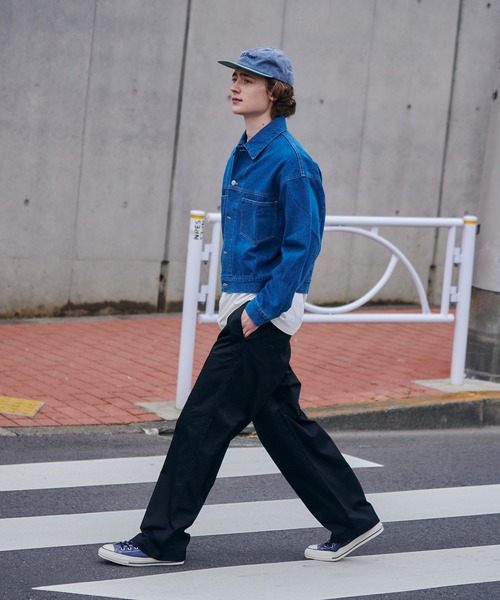 MAISON CLUB(メゾンクラブ)の「【MAISON CLUB】Boxy fit Denim Jacket / ボクシーフィットデニムジャケット ショート丈 クロップド丈(デニムジャケット・メンズ・ブラック/ブルー/ネイビー/グレー・M/L)」の10枚目の写真