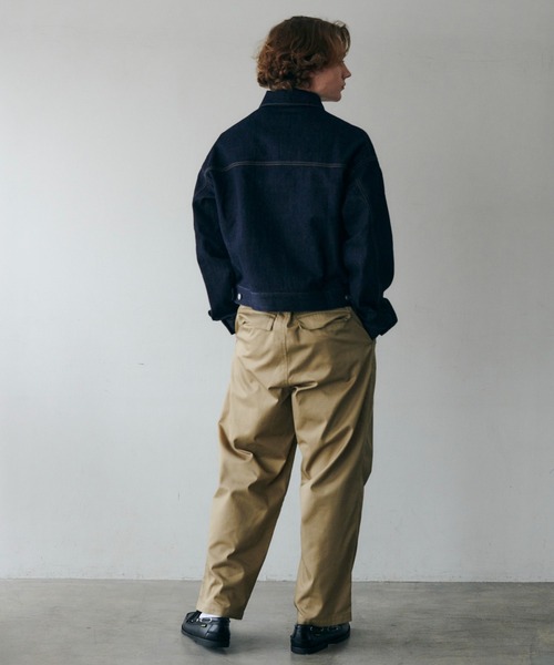 MAISON CLUB(メゾンクラブ)の「【MAISON CLUB】Boxy fit Denim Jacket / ボクシーフィットデニムジャケット ショート丈 クロップド丈(デニムジャケット・メンズ・ブラック/ブルー/ネイビー/グレー・M/L)」の14枚目の写真