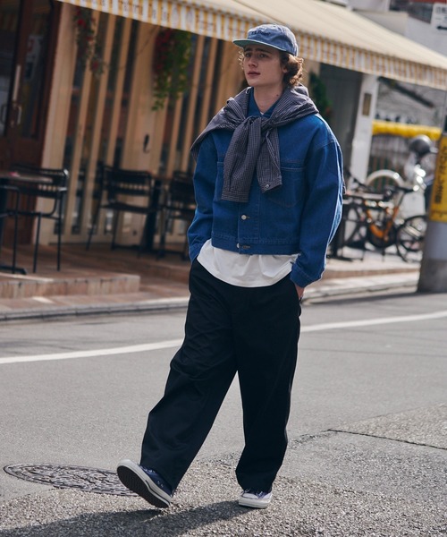 MAISON CLUB(メゾンクラブ)の「【MAISON CLUB】Boxy fit Denim Jacket / ボクシーフィットデニムジャケット ショート丈 クロップド丈(デニムジャケット・メンズ・ブラック/ブルー/ネイビー/グレー・M/L)」の5枚目の写真