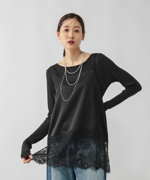 GLOBAL WORK（グローバルワーク）の「サテンレースキャミ/642681（キャミソール・レディース・ホワイト・LARGE）」の11枚目の写真