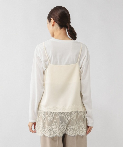 GLOBAL WORK（グローバルワーク）の「サテンレースキャミ/642681（キャミソール・レディース・ホワイト・LARGE）」の14枚目の写真